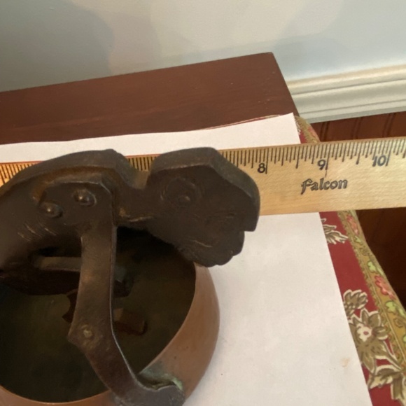 Antique Monkey Cigar Cutter with Copper tray - Picture 11 of 13